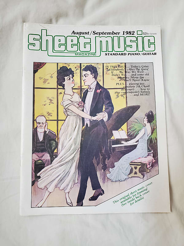 Sheet Music Magazine Back Issue August/September 1982 | Reverb