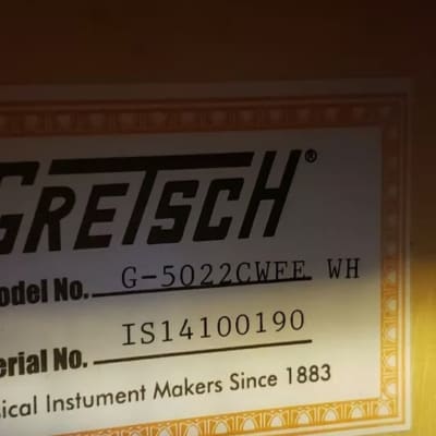 Gretsch New G 5022 CWFE WH White image 12