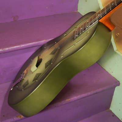 2010 National Triolian Wood-Body Resonator Guitar (VIDEO! Fresh Work & Ready to Go! w/OHSC) image 14