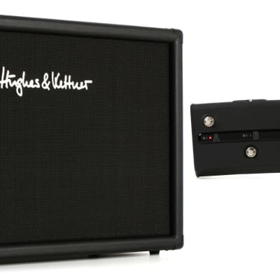 Hughes & Kettner TubeMeister 212 120-watt 2x12 inch Extension Cabinet  Bundle with Hughes & Kettner FSM432 MKIII MIDI Footswitch for TubeMeister Amps image 1