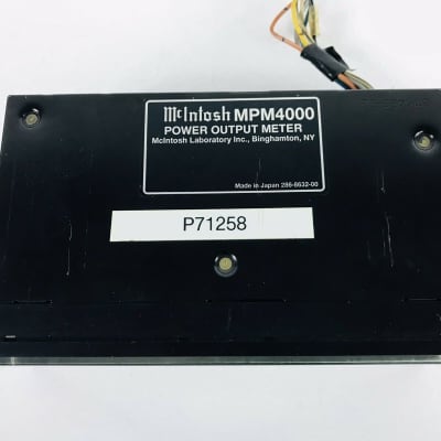 McIntosh MPM4000 パワーアウトプットメーター McIntosh MPM4000 Used Power Output Meter for Car Audio with