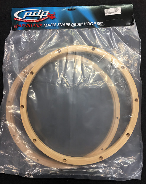PDP PDAXWH1410P 14" 10-Lug Pair Snare Drum Wood Hoops imagen 1