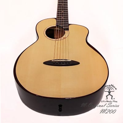aNueNue M200 all Solid Moon Spruce & Indian Rosewood 36' Travel size Guitar acoustic image 8