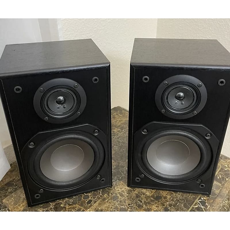 Set Of 2 sale Pioneer S-H153B-K Book Shelf/Main Stereo Speakers