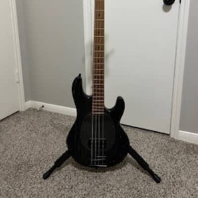 Sterling by Music Man Stingray Ray34 Sassafras Roasted Maple Neck Electric  Bass - Black Finish