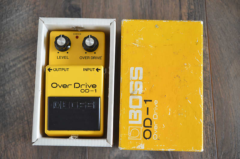 Boss OD-1 Overdrive Vintage RC3403ADB w/ box 1979 Yellow