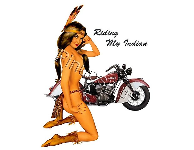 Indian motorcycle discount pin up girl