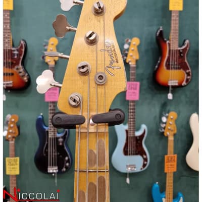 Fender Custom Shop 58 Precision Bass Heavy Relic Maple Neck Vintage White image 6