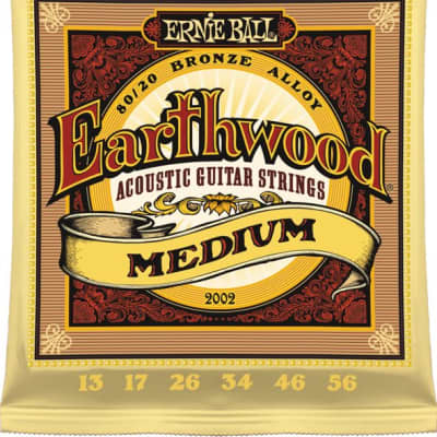 Ernie Ball Earthwood Acoustic Guitar Strings Medium 13-56