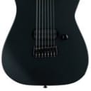 ESP LTD M-7HT Baritone Black Metal Series 7-String Electric Guitar Black Satin