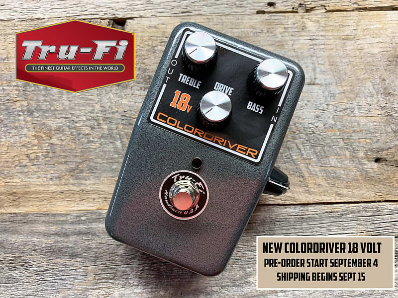 Tru-Fi Colordriver 18V Version Overdrive Guitar Pedal | Reverb