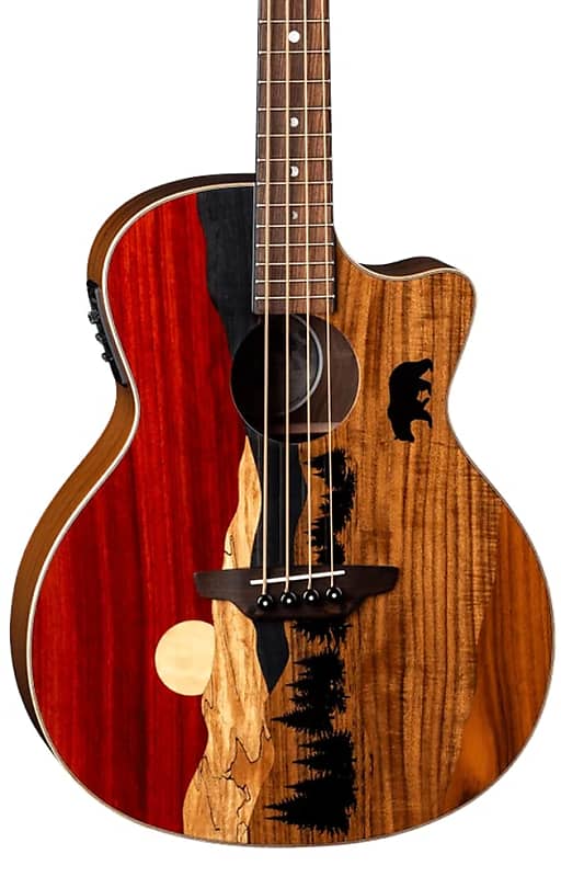 Luna Vista Bear Tropical Wood Acoustic-Electric Bass image 1