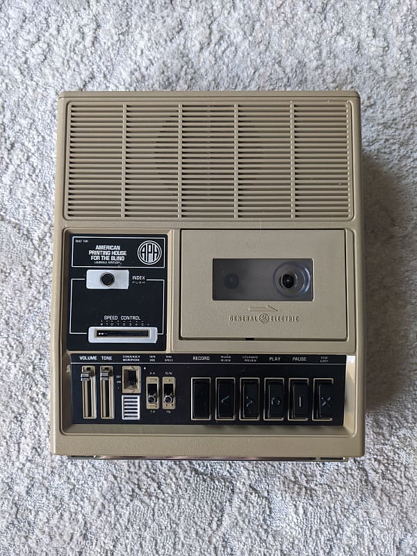 Vintage GE American Printing House for the Blind Cassette Reverb
