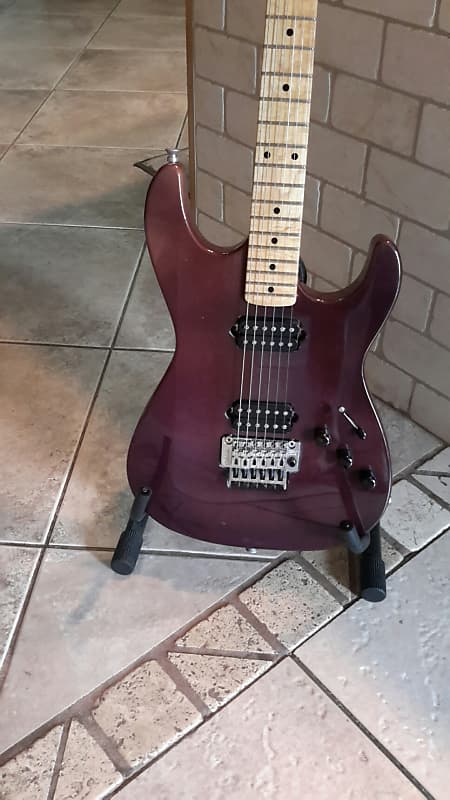 Fender License Parts Guitar.  Fender / Charvel , Strat 1990's Purple Front / Blue Back image 1