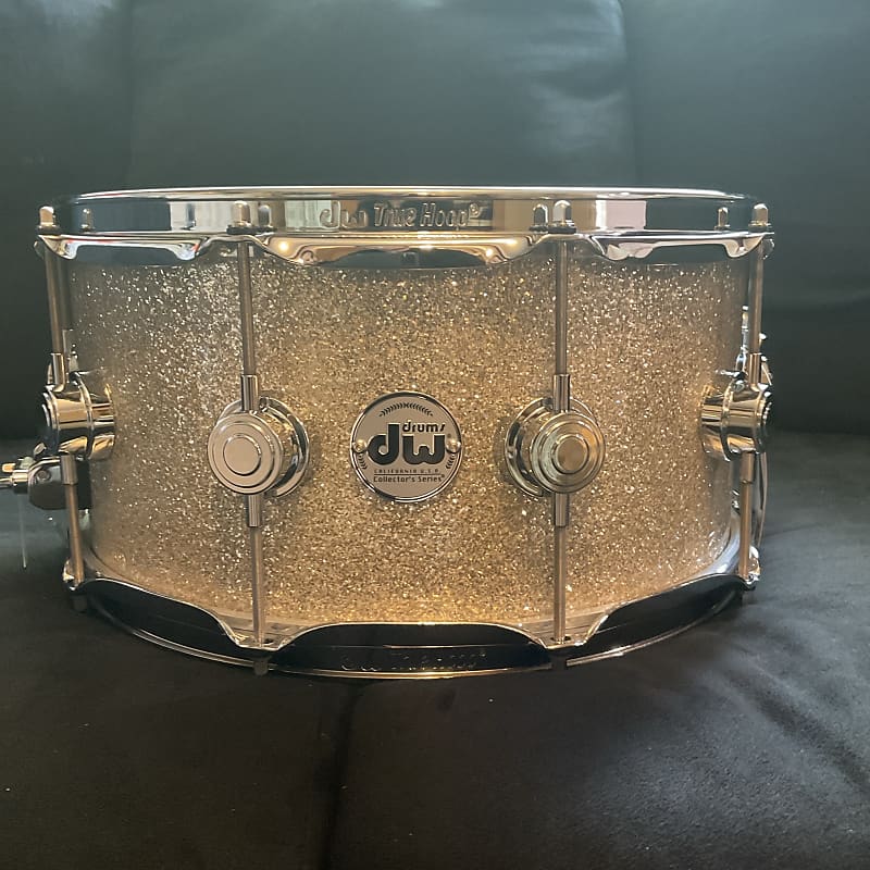 Dw Collectors Series 6 5x14” Broken Glass W Chrome Hw Oak Reverb