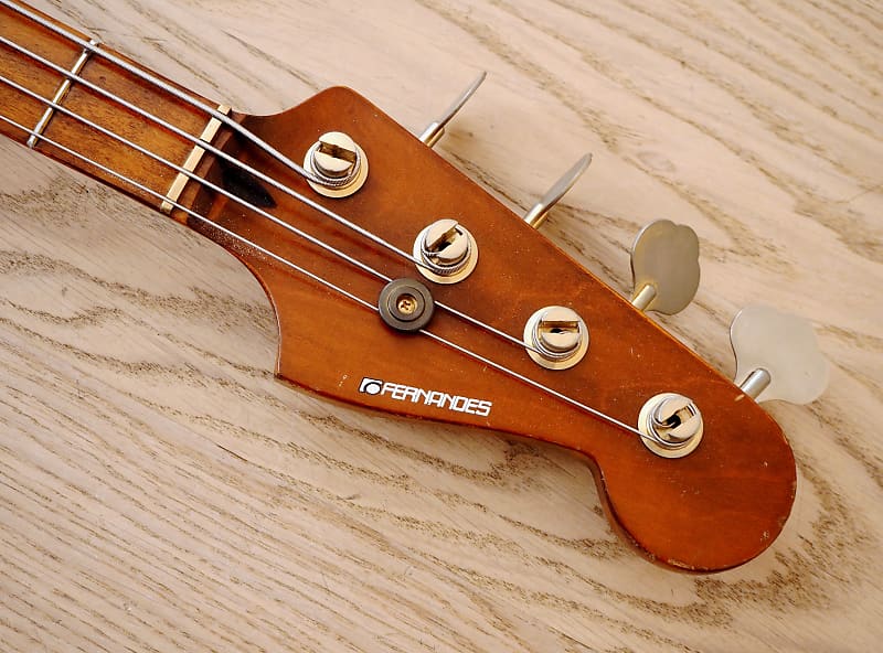 1980s Fernandes Power Bass FPB-120 Vintage P-Bass Koa Body