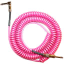 Lava LCRCRHP Retro Coil Right-Angle to Straight Guitar Bass Instrument Cable, 20 ft Hot Pink