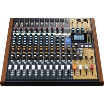 Tascam Model 16 Hybrid 14-Channel Mixer, Multitrack Recorder, and USB Audio Interface image 2