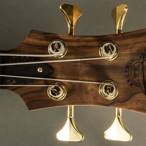 Birdsong Fusion #15F-051,  31" Scale Bass Guitar, ANCIENT KAURI w GOLD Hardware image 5