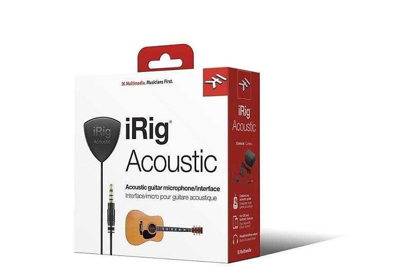 IK Multimedia iRig Acoustic Clip-On Guitar Mic for iOS & Mac- | Reverb
