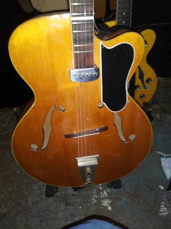 Rare 1950's Giemmei hollow body with hardshell case | Reverb