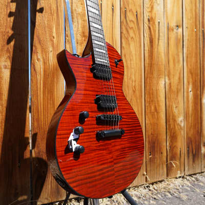 ESP LTD EC-1000 Tiger Eye Left Handed 6-String Electric Guitar image 2