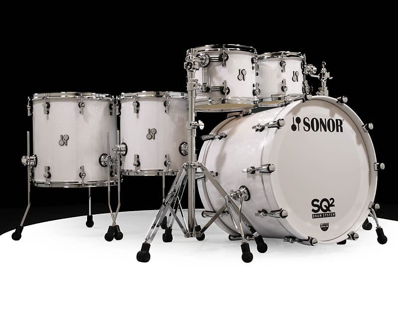 Sonor SQ2 5pc Maple Kit - White Sparkle 10/12/14/16/22 | Reverb