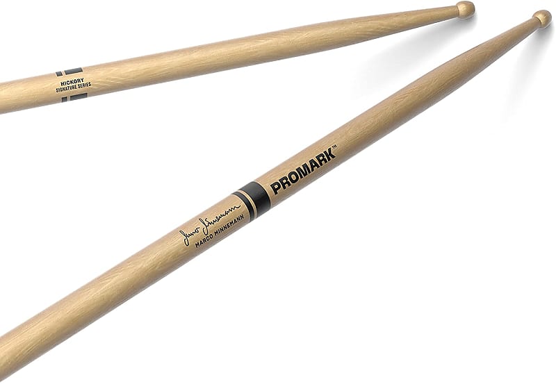 ProMark Marco Minnemann Signature Drumsticks, Hickory Wood Tip, 1 Pair image 1