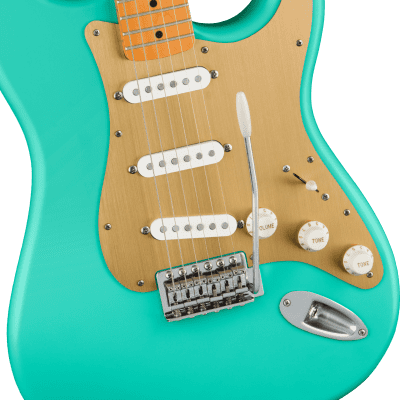 Squier 40th Anniversary Stratocaster Vintage Edition Satin Seafoam Green 2022 (0379510549) image 4