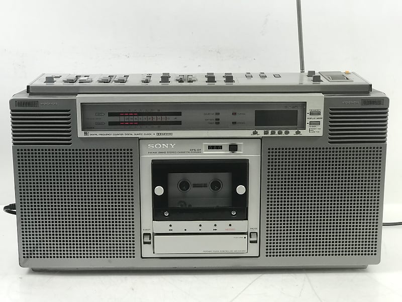 Sony CFS-D7 Rare Vintage Boombox Cassette Recorder | Reverb