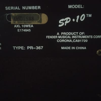 Squier SP10 1x6" 10w Guitar Combo Amp 2010s - Black image 11