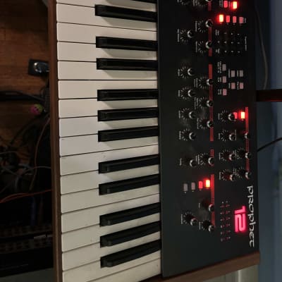 Dave Smith Instruments Prophet 12 61-Key 12-Voice Polyphonic Synthesizer 2013 - 2018 - Black with Wood Sides
