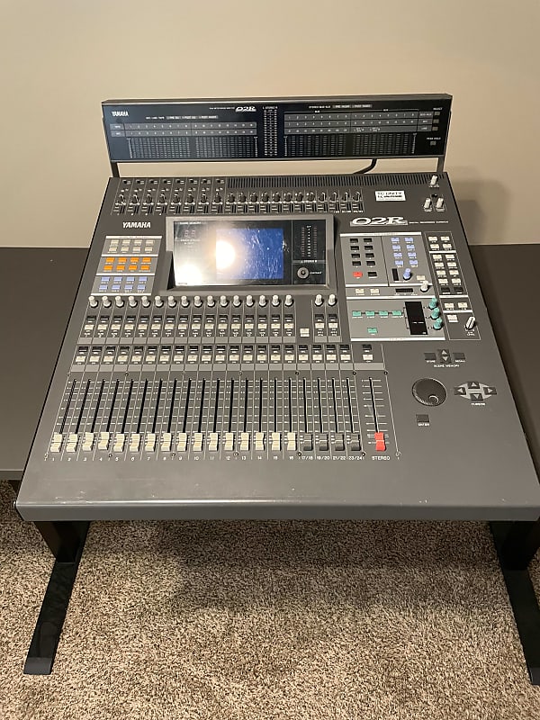 Yamaha 02R Digital Mixer with Meter Bridge and 2 ADAT Cards