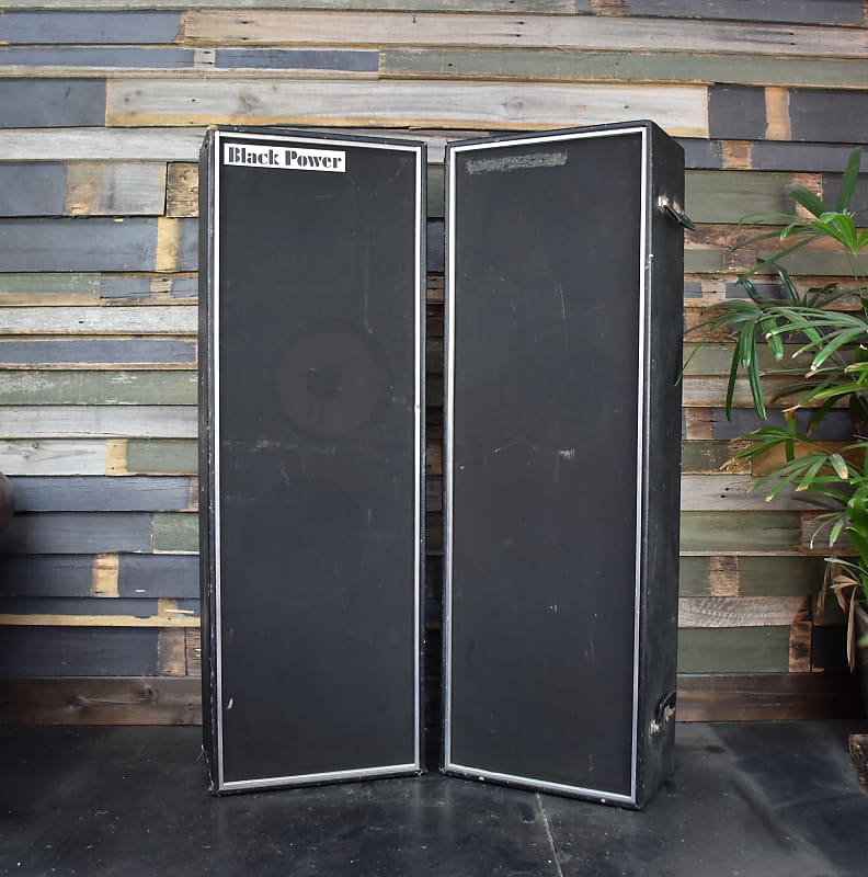 Unbranded Black Power 4x12 Speaker 1960's Reverb