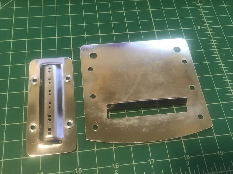 Crown Teiscostyle 12string Tailpiece Plate + Ferrule 1960's Reverb