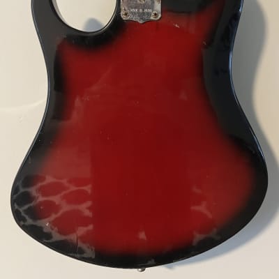 Norma Single pickup electric 1960s - Red burst - Teisco image 6