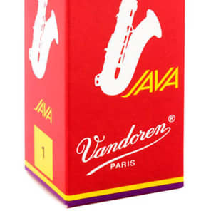 Vandoren SR271R Java Red Series Tenor Saxophone Reeds - Strength 1 (Box of 5)