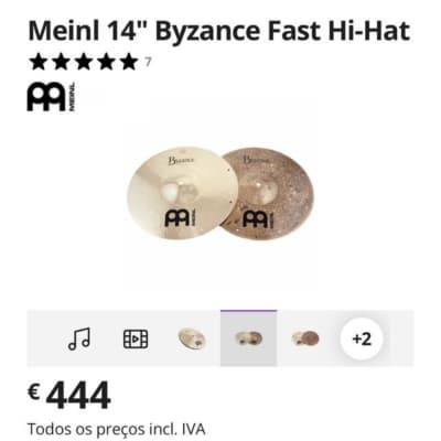Meinl 13” Byzance Fast Hi-Hat 2015 image 5
