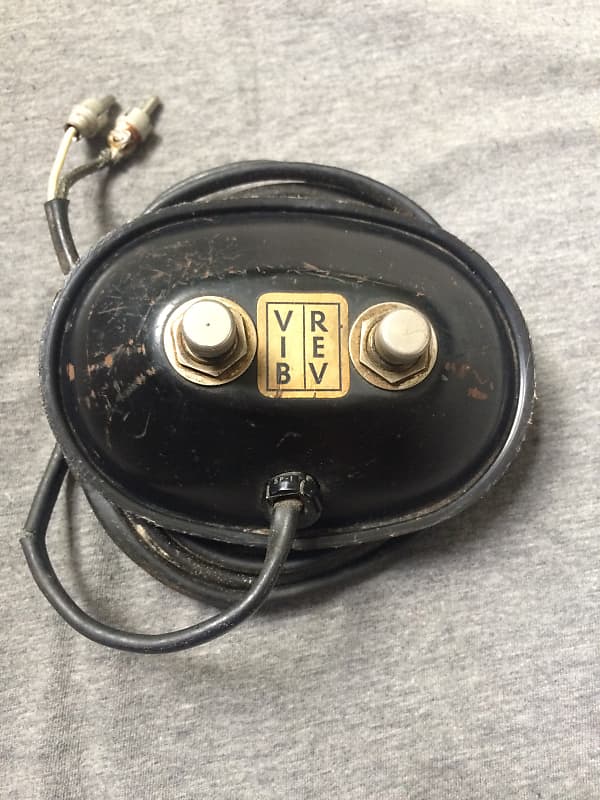 Fender Twin Reverb Vibrato Blackface Footswitch Pro Vibroverb | Reverb