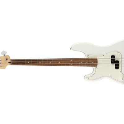 Fender Player Precision Bass Left-Handed Bass Guitar (Polar White, Pau Ferro Fingerboard) (Used/Mint)(New) image 1