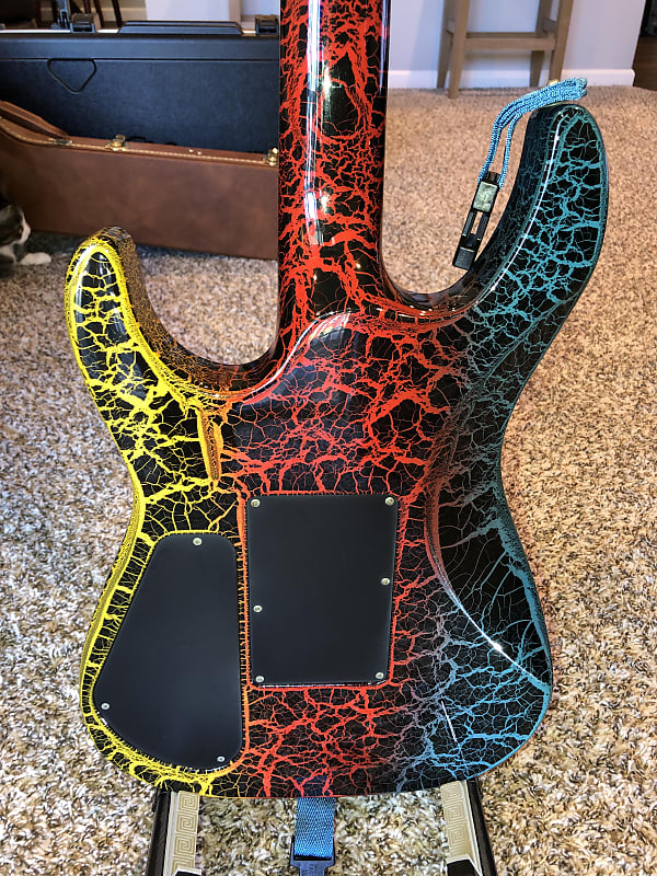 Charvel Model 6 1988 - Rainbow Crackle, Made in Japan