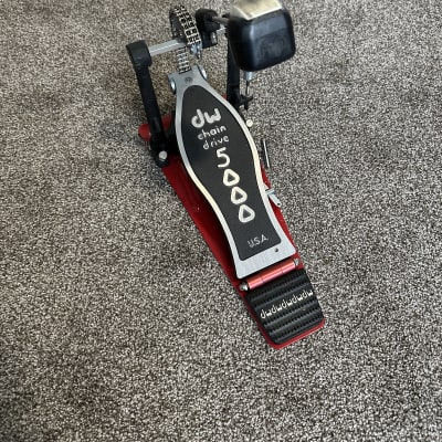 DW DWCP5000AD4 5000 Series Accelerator Single Bass Drum Pedal 2010s - Black/Red image 1