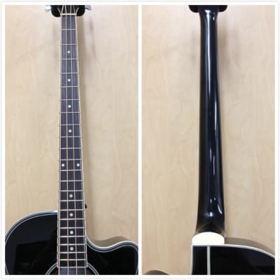 4-String Electric-Acoustic Bass Guitar,EQ,Black+Bag 3/4 Size Haze FB-711 BCEQ/BK image 12