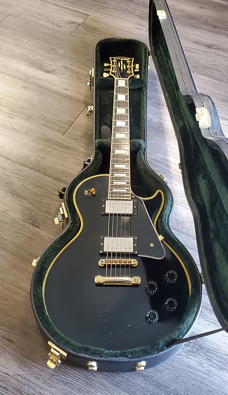 ESP Navigator Les Paul Custom Lawsuit Replica N-LP CTM Black | Reverb