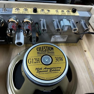 Hazelwood ThunderTone 15 Amp, Celestion 12”, Mercury Magnetics transformers. 2025 - Blonde image 3