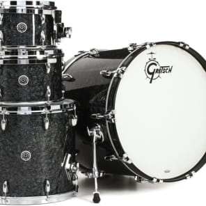 Gretsch Drums Brooklyn GB-E8246 4-piece Shell Pack - Deep Black Marine Pearl image 2