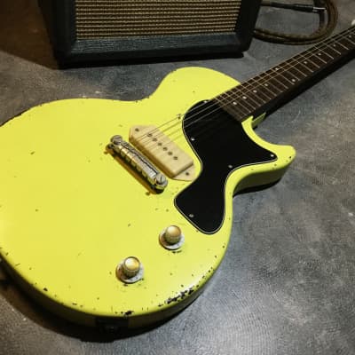 Relic Epiphone Les Paul Junior Electric Guitar TV Yellow by Nate's Relic Guitars image 6