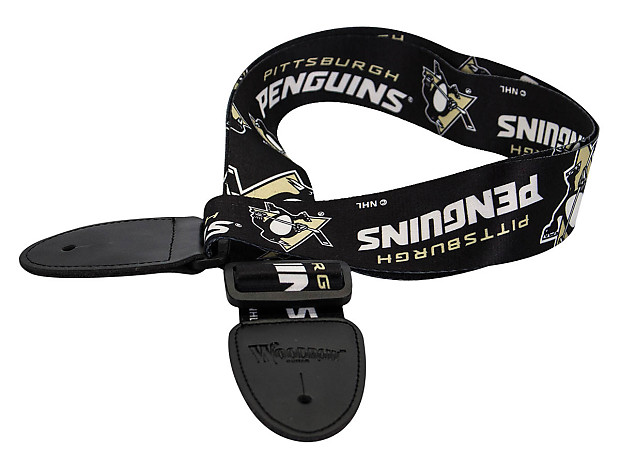 Woodrow Pittsburgh Penguins Guitar Strap image 1