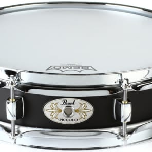 Pearl S1330 Steel Effect Piccolo Snare Drum - 3-inch x 13-inch - Black image 7