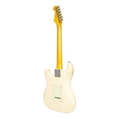 J&D Luthiers Traditional ST-Style Electric Guitar | Vintage White image 2